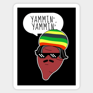 Yammin' Yammin' Reggae Yam Singing Funny Potato Sticker